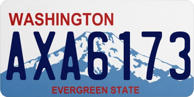 WA license plate AXA6173