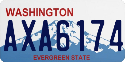 WA license plate AXA6174