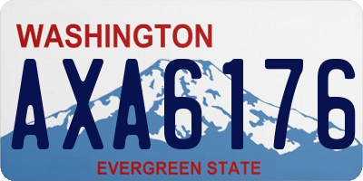 WA license plate AXA6176