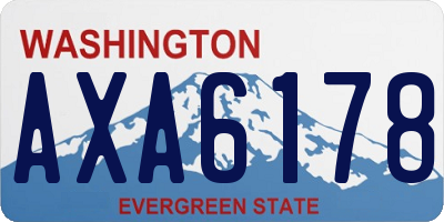 WA license plate AXA6178