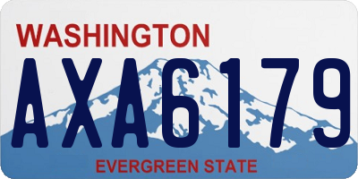WA license plate AXA6179