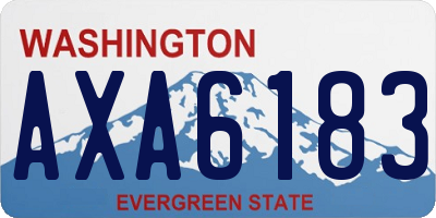 WA license plate AXA6183
