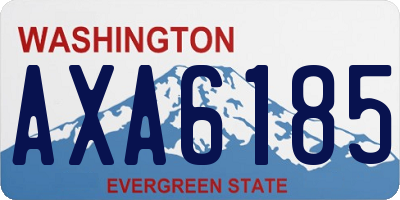 WA license plate AXA6185