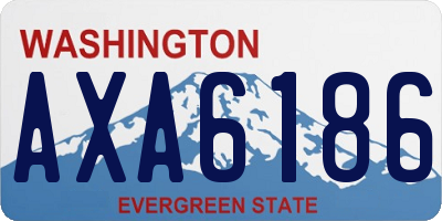 WA license plate AXA6186