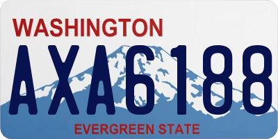 WA license plate AXA6188