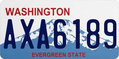 WA license plate AXA6189