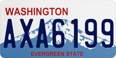 WA license plate AXA6199