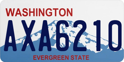 WA license plate AXA6210