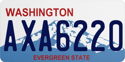 WA license plate AXA6220