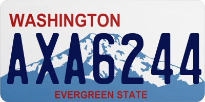 WA license plate AXA6244