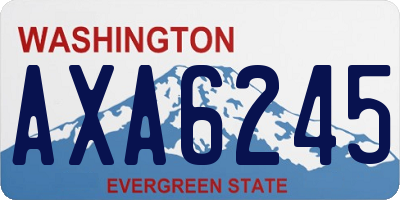 WA license plate AXA6245
