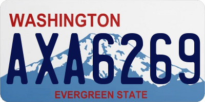 WA license plate AXA6269