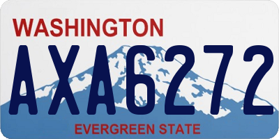 WA license plate AXA6272