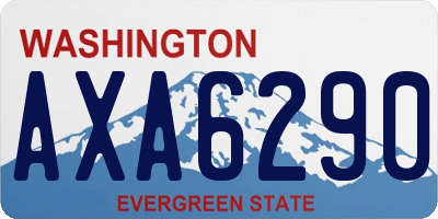 WA license plate AXA6290