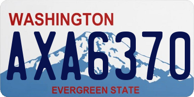 WA license plate AXA6370