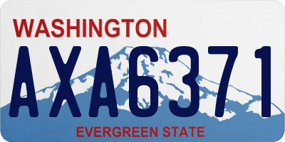 WA license plate AXA6371