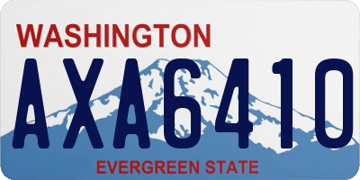 WA license plate AXA6410