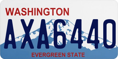 WA license plate AXA6440
