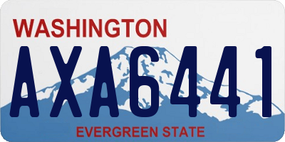 WA license plate AXA6441