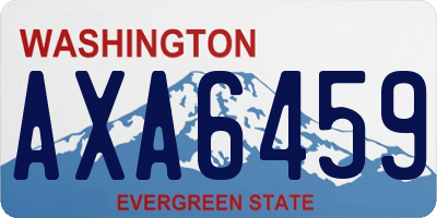 WA license plate AXA6459