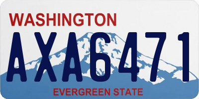 WA license plate AXA6471