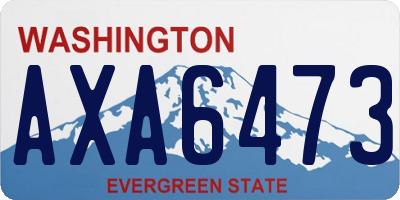 WA license plate AXA6473