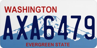WA license plate AXA6479