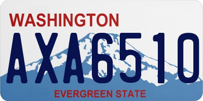 WA license plate AXA6510