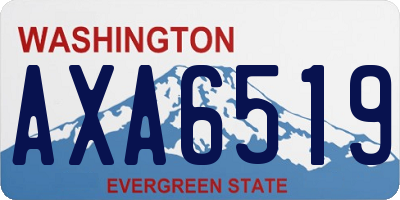 WA license plate AXA6519