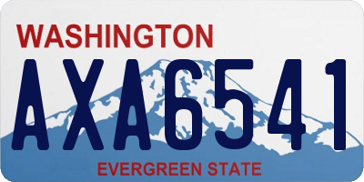 WA license plate AXA6541