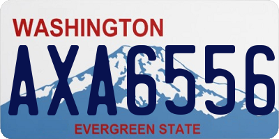 WA license plate AXA6556