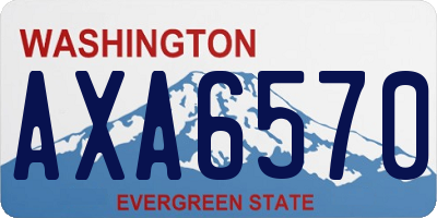 WA license plate AXA6570