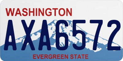 WA license plate AXA6572