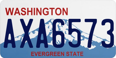 WA license plate AXA6573