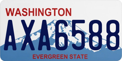 WA license plate AXA6588