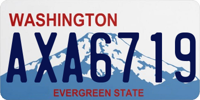 WA license plate AXA6719