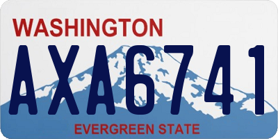 WA license plate AXA6741