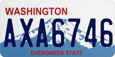 WA license plate AXA6746