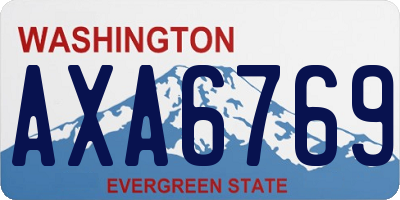 WA license plate AXA6769