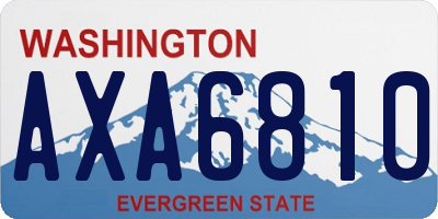 WA license plate AXA6810