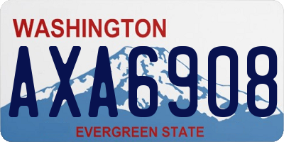 WA license plate AXA6908