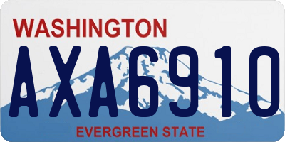 WA license plate AXA6910