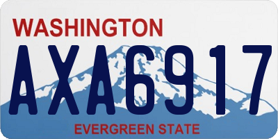 WA license plate AXA6917