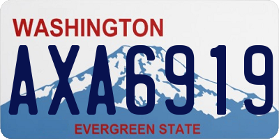 WA license plate AXA6919