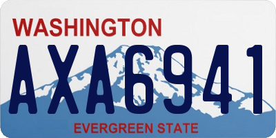 WA license plate AXA6941