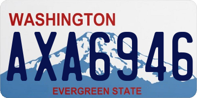 WA license plate AXA6946