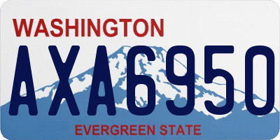 WA license plate AXA6950