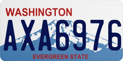WA license plate AXA6976