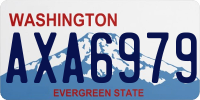 WA license plate AXA6979
