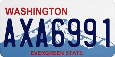 WA license plate AXA6991